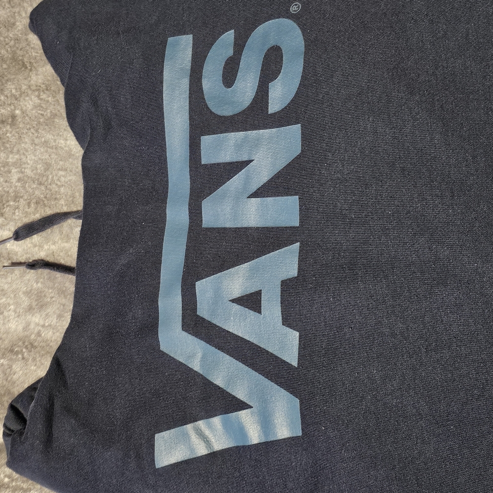Vans Blue Sweater Bold Logo Streetwear